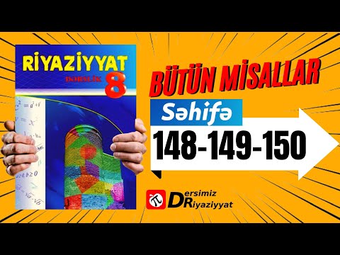 Riyaziyyat 8 ci sinif. seh 148-149-150. Üçbucaqların oxşarlıq əlamətləri / dersimiz riyaziyyat