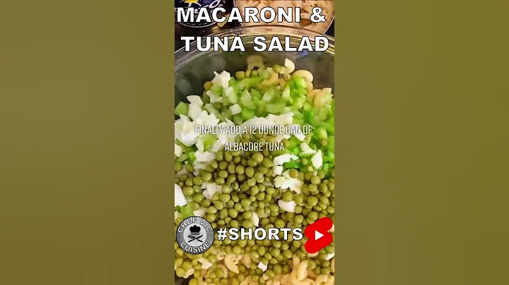 The 1 MINUTE BEST Macaroni & Tuna Salad Recipe! #shorts