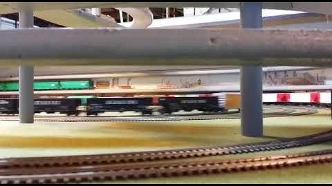 Multi Level 11 locomotive train layout