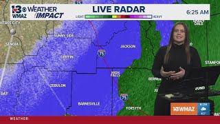 Light snow and wintry mix possible this morning, going above freezing this afternoon