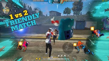 2 Random Grandmaster Player Call Me noob😠 i challenge them 1 v 2 custom room - Garena Free Fire