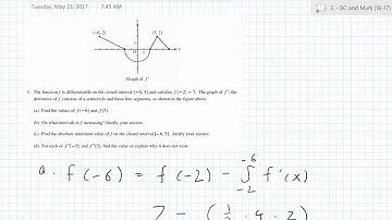 2017 AP Calculus BC Free Response Question 3 Solution [Student]