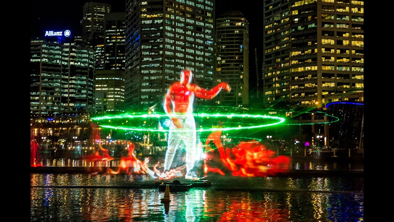 Water Projection Show YouTube