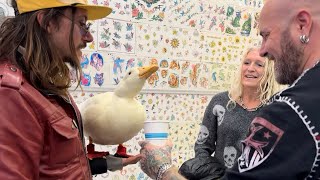 I took my duck to a Tattoo Shop