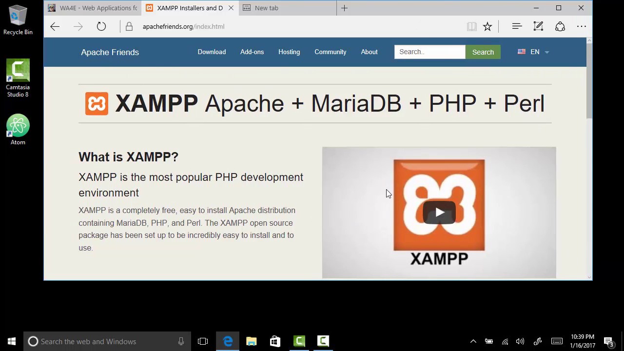 xampp download  New  Cài đặt XAMPP trên Windows cho PHP / MySql