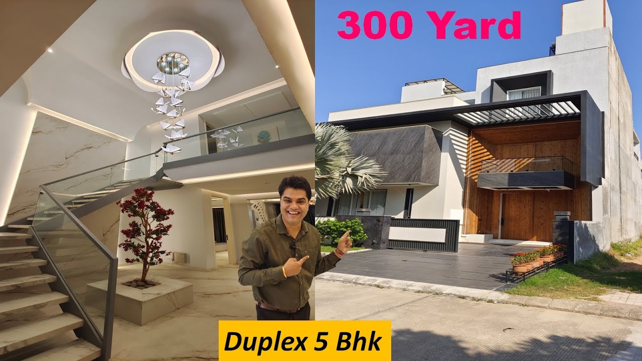 Modern 300 yard House Design | 300 Gaj House Design with Garden | 36x75 House Design