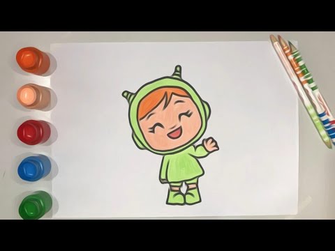 Nina desenho do Pocoyo ❤ desenhos para desenhar e colorir 😊 desenhando  desenhos animados pocoyo. 