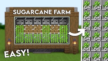 Minecraft: EASY SUGARCANE FARM TUTORIAL! 1.21 [JAVA & BEDROCK]