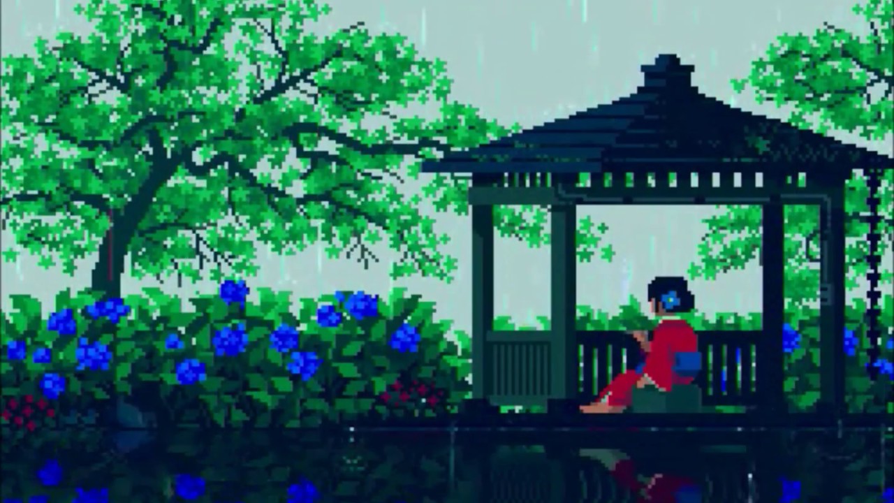 Pixel Art Rain Animation Gifs Youtube