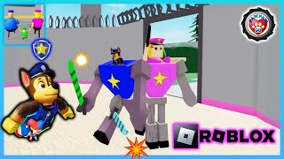 Paw Patrol Roblox Police Family Escape (SCARY OBBY) 汪汪隊立大功越獄警察家庭 機械方塊