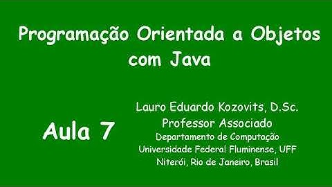Programação Orientada a Objetos com Java - Aula 07