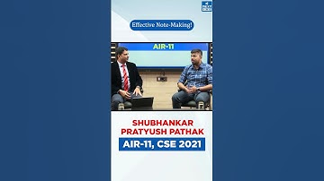 AIR 11 | UPSC CSE 2021 | Shubhankar P.  Pathak | #topper #upsc #ias #bsinghsir