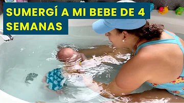 ¿Puedo sumergir a mi bebé bajo el agua?