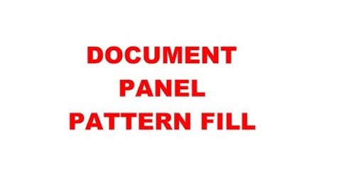 FILL AND STROKE PANEL PATTERN FILL INSIDE STARCRAFT CREATE