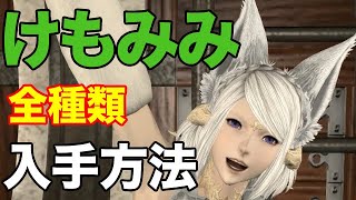 【FF14】ケモミミ装備全種類紹介と入手方法