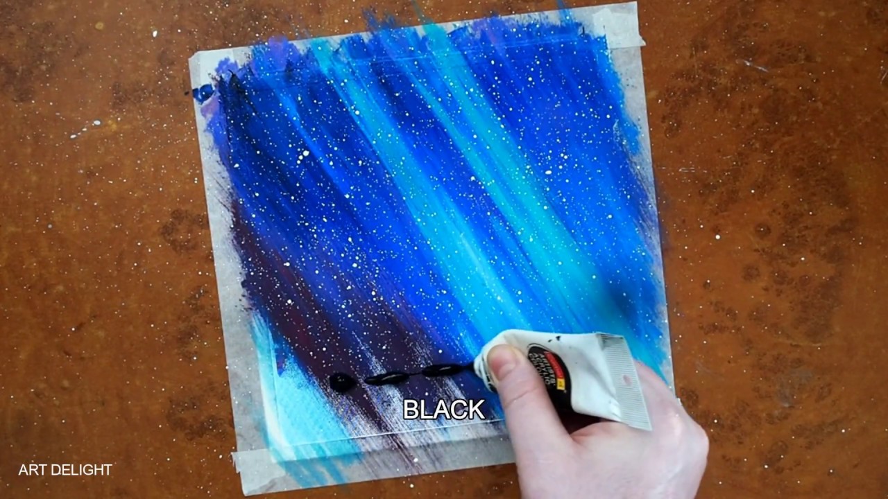 Nightscape Painting | Night Sky Painting | Palette Knife | Step by Step