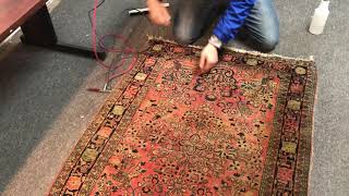 Bleach spot repair/color loss/Rug Restoration/Color Repair/Over Dyeing Rugs/Long Island/ NYC/NY