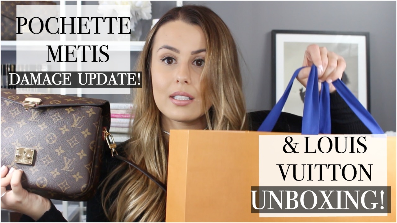 LOUIS VUITTON DAMAGED POCHETTE METIS UPDATE & LOUIS VUITTON UNBOXING ...