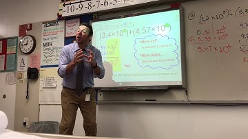 Mancini’s Math- Adding & Subtracting Numbers in Scientific Notation
