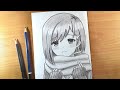 Cara menggambar anime cewe cute | how to draw animes girls