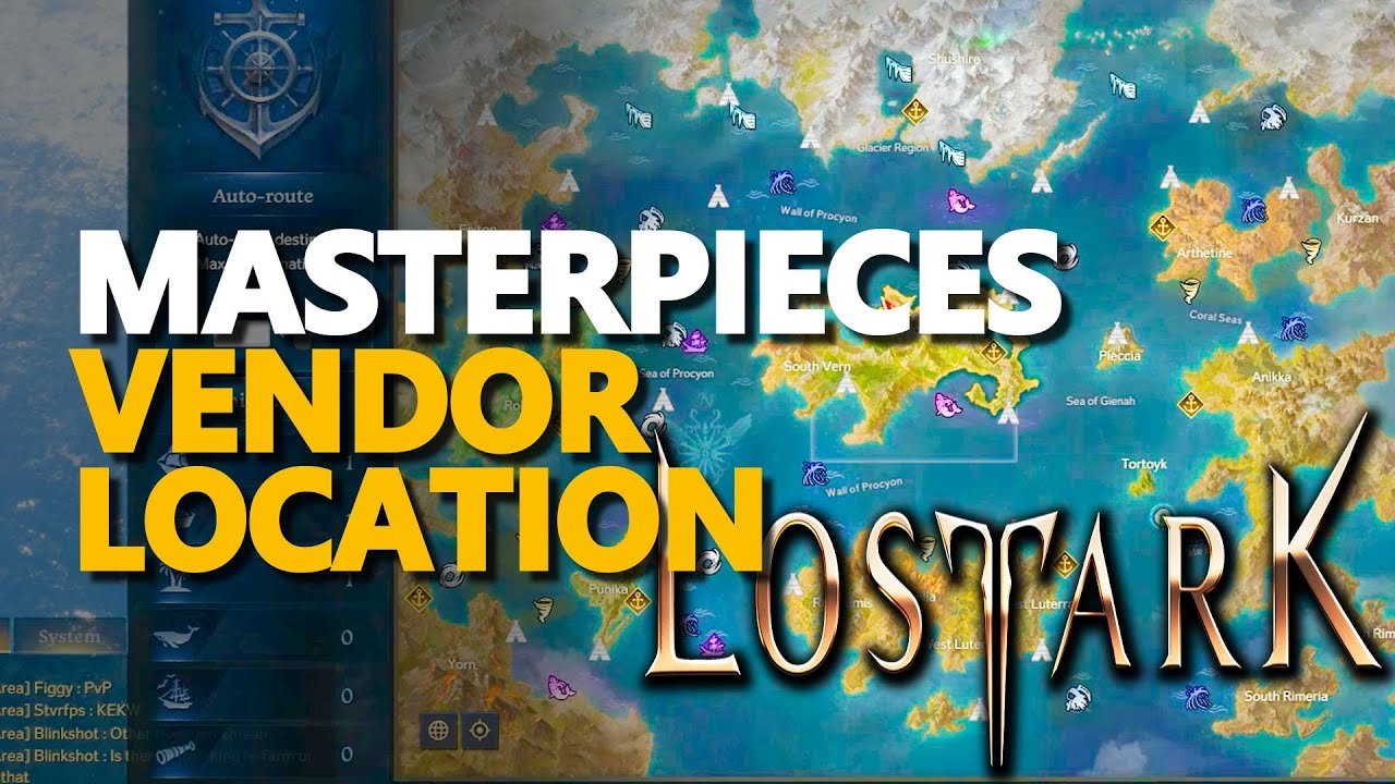 Masterpieces Lost Ark Rewards Vendor Location