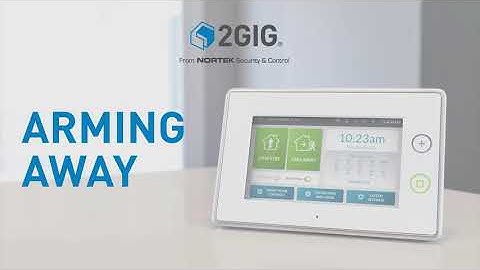 How to Arm the 2GIG GC3 Security Panel in Away Mode