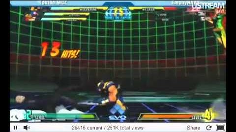 Evo 2k11 - Marvel vs Capcom 3 - Tokido vs EmptyNabs