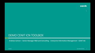CENIT ICN Toolbox Demovideo