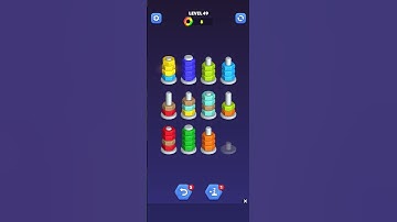 Level 49 NutSort puzzle #nutsort #games #gameplay #gaming #famgaming #gameture #gameplay