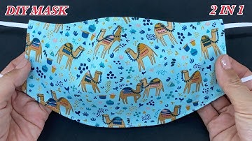 New Design Diy 3 Layers Face Mask 2 IN 1 Easy Pattern Sewing Tutorial | How to Breathable Face Mask\