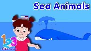 Belajar Bahasa Inggris Mengenal Hewan Laut bersama Diva | 123 English For Kids | Kartun Anak Channel