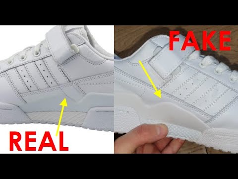 Adidas Forum low real vs fake review. How to spot fake Adidas Forum ...