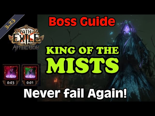 Full Guide King in the Mists Boss Mechanics and how to find him POE Affliction 3.23 class=