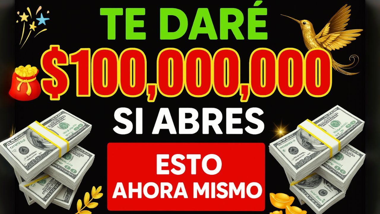 DIOS DICE: FALTAN 5 MINUTOS PARA QUE RECIBAS TU CASA Y TU CARRO… TE RUEGO, NO LO IGNORES.