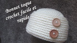 TUTO BONNET TOQUE CROCHET FACILE hat easy crochet relief GORRO RELIEVE CROCHET