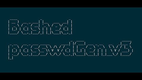 Generate Password Script Version 3/4