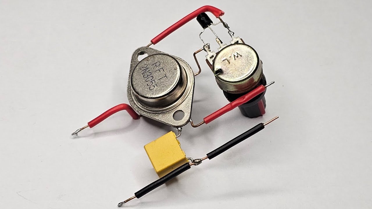 Simple Current Control Circuit Using 2N3055 - YouTube