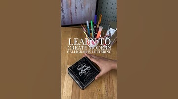 Now learn calligraphy with this Learn To Create Modern Calligraphy Lettering Kit! Available in store