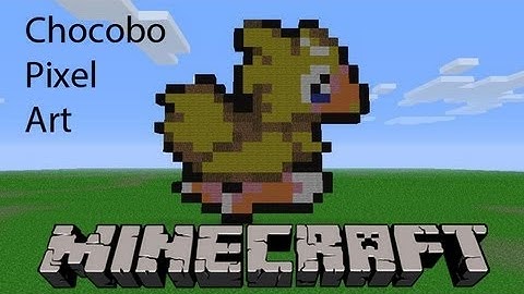 Minecraft - Chocobo Pixel Art