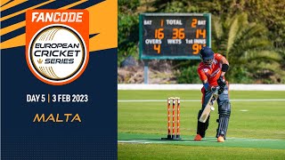 🔴 FanCode European Cricket Series Malta, 2023 | Day 5 | T10 Live Cricket