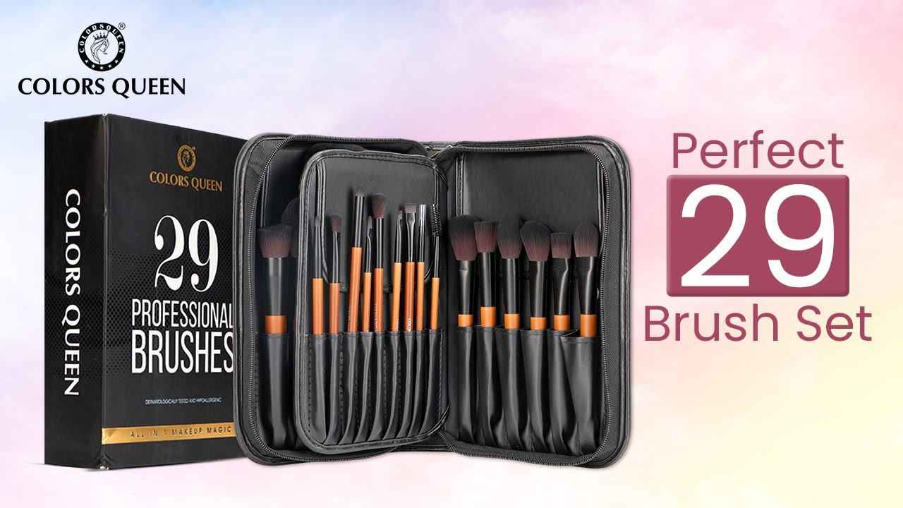 You Get The Perfect 29 Brush Set | Colors Queen Cosmetic