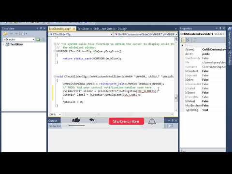How to use slider control in MFC C++