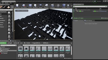 UE4 Random Dungeon Generator WIP Update - Hallways!