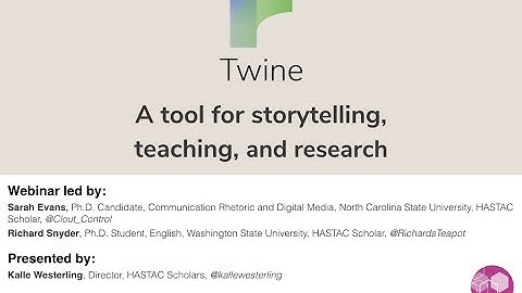 Twine: Storytelling, Teaching, Research