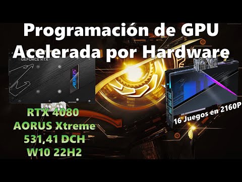 Programación de GPU Acelerada por Hardware (HAGS) + ReBAR / RTX 4080 en 16 Juegos 2160P