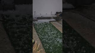 Snow Pinangarap, Ice Dumating 😅 #danganddidi #alain #hailstorm #hail #shorts #aftermath