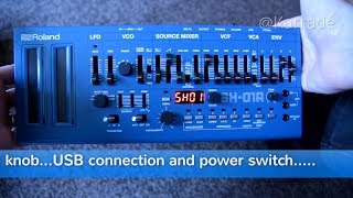 Un-Boxing a Blue Roland SH-01A Boutique Synthesizer