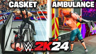 I Played EVERY New Match In WWE 2K24 In One Video!