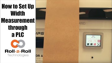 How to Set Up Web Width Measurement through a PLC