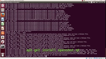 how to install openshot video editor on ubuntu 17.04
